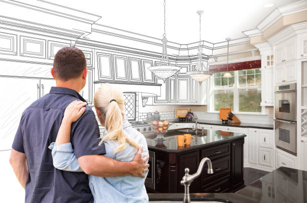 Custom kitchen cabinets installed in a Chandler home